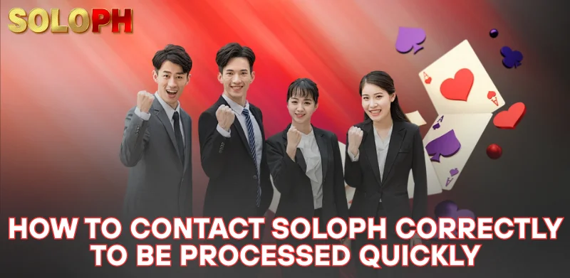 Contact SOLOPH 3 how to contact SOLOPH correctly to be processed quickly